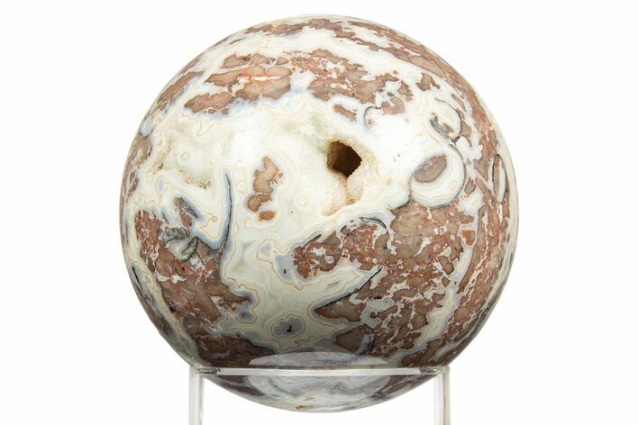 Polished Crazy Lace Agate Sphere - Mexico #311640